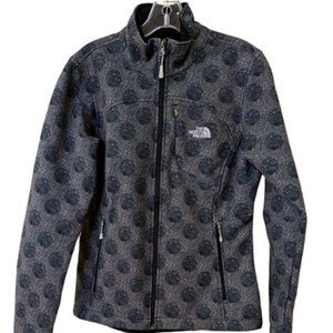 North Face Floral Polka Dot Bionic Apex Softshell Jacket Medium M EXCELLENT COND